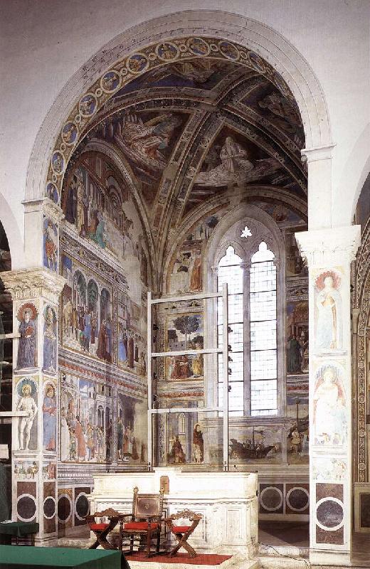 GOZZOLI, Benozzo View of the apsidal chapel fh Germany oil painting art